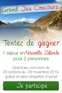 Jeu concours facebook Nouvelle Zélande Voyages